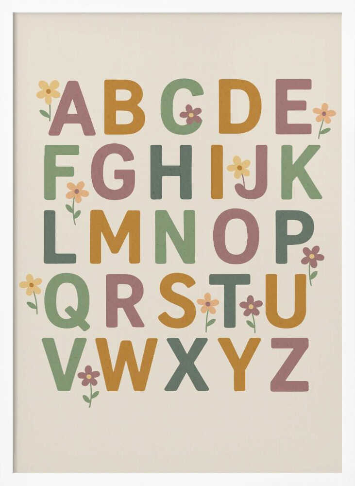 Floral Alphabet Joy