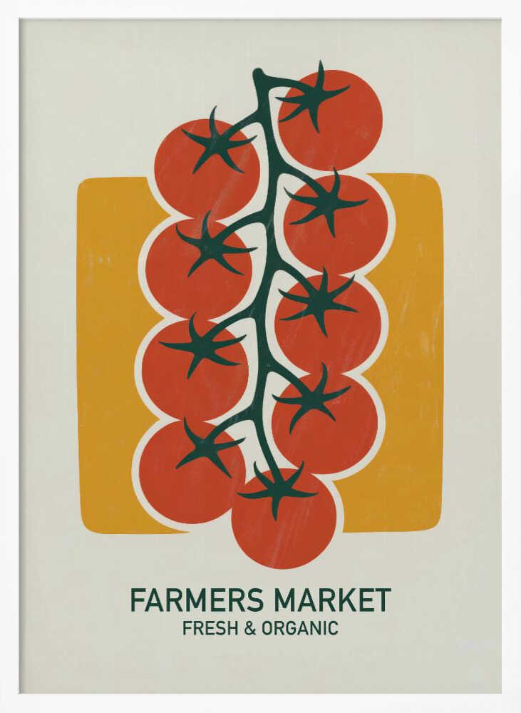 Fresh Farmers Market Tomatoes Art Print UK — Botanical Fresh Wall Art — Kitchen — Wall It All Prints