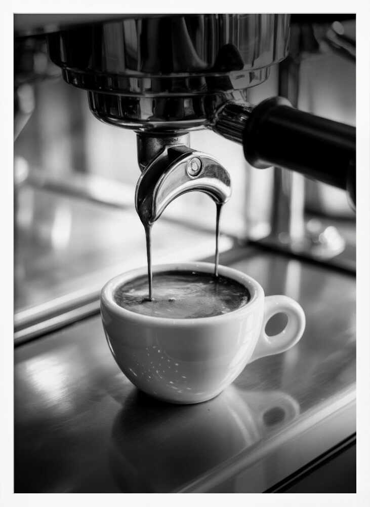 Perfect Espresso Shot Art Print UK — Dark Moody Dark Wall Art — Kitchen — Wall It All Prints
