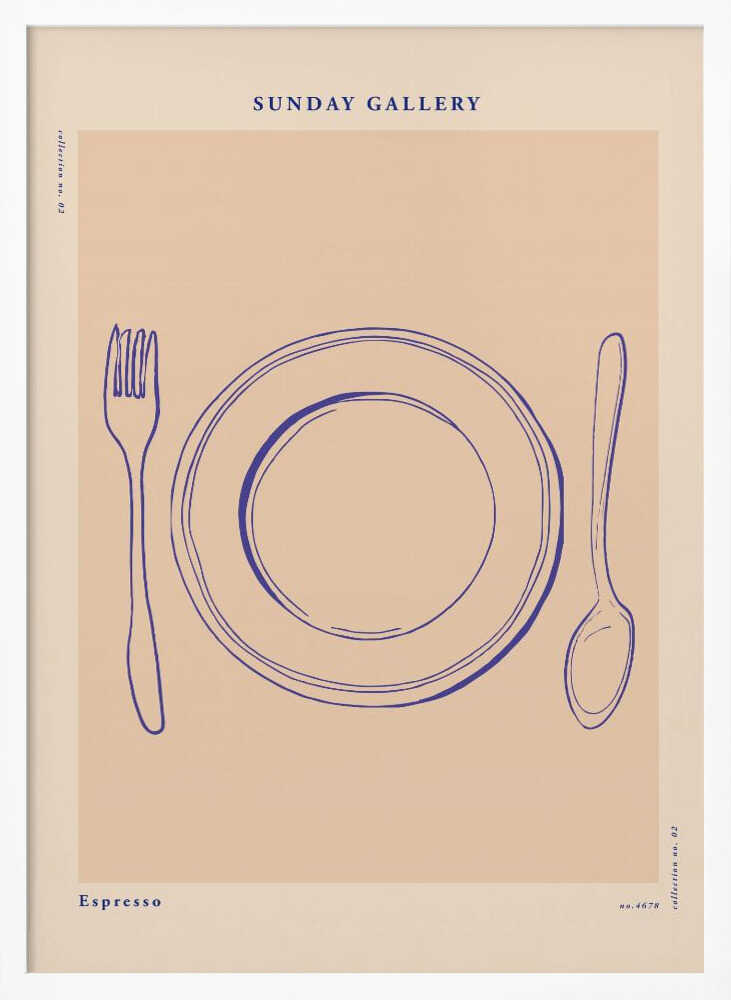 Sundaygalleryno02 Art Print UK — Abstract Minimal Wall Art — Kitchen — Wall It All Prints