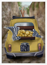 Vintage Fiat Lemon Drive City Art