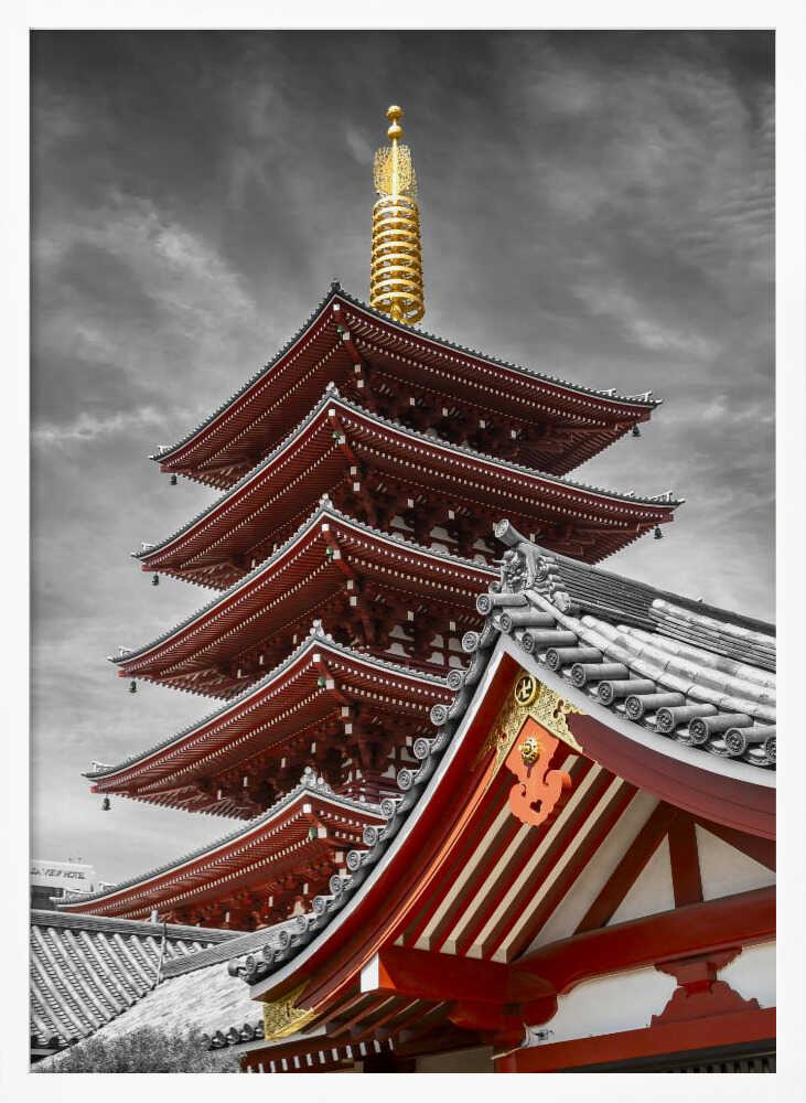 Vibrant Japanese Pagoda Melanie Viola