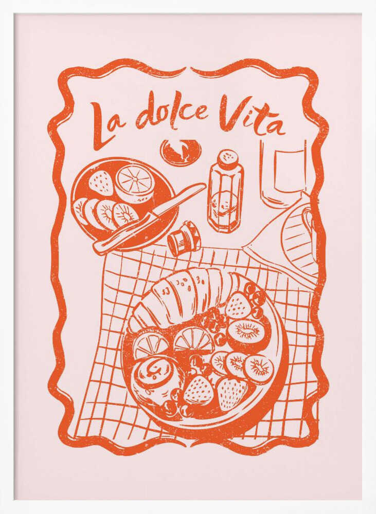 La Dolce Vita Breakfast Art Print UK — Food Fresh Wall Art — Kitchen — Wall It All Prints