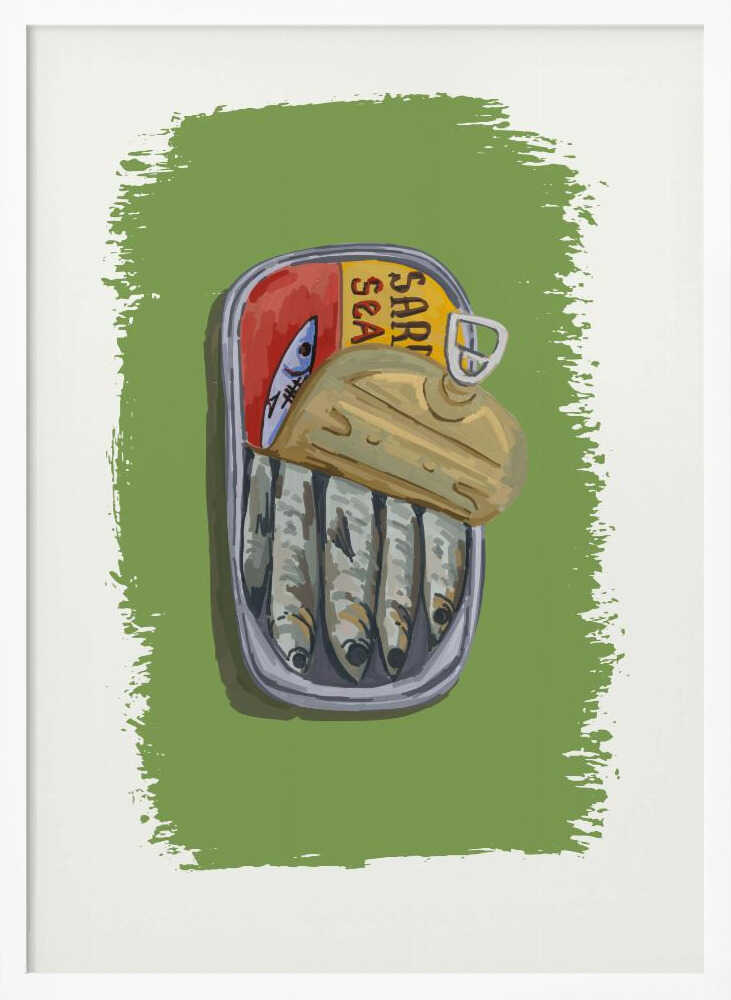 Rustic Sardine Can Art Print UK — Landscape Fresh Wall Art — Kitchen — Wall It All Prints