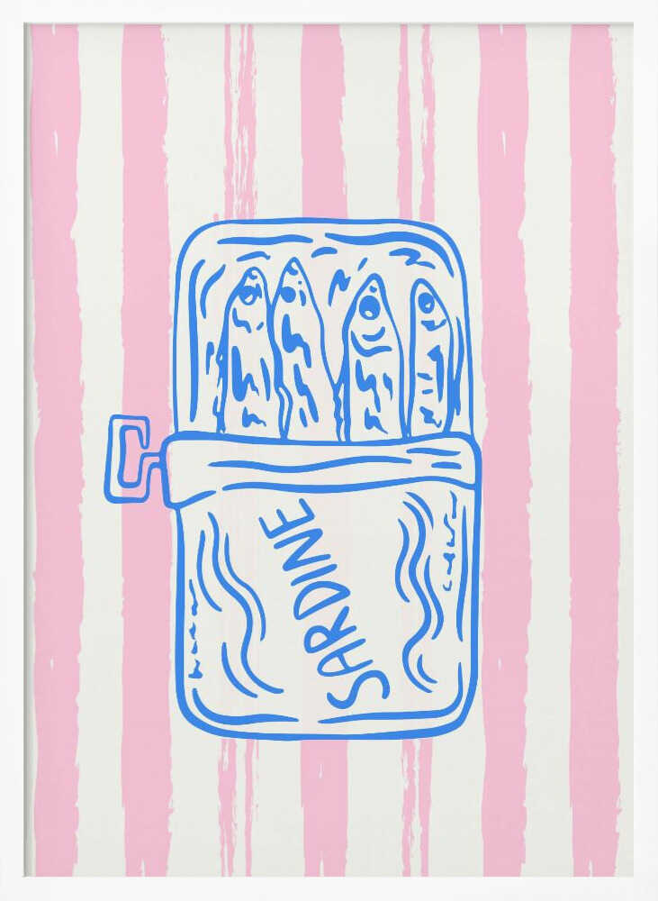 Sardines In A Can Art Print UK — Landscape Vibrant Wall Art — Kitchen — Wall It All Prints