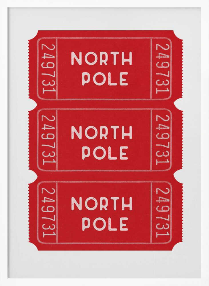 North Pole Christmas Tickets Jolly and Dash