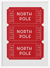 North Pole Christmas Tickets Jolly and Dash