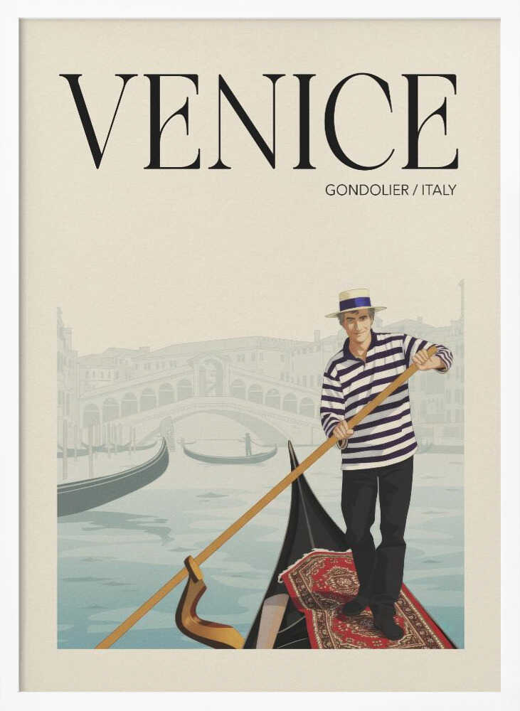 Venice Gondolier Scene Andreas Magnusson