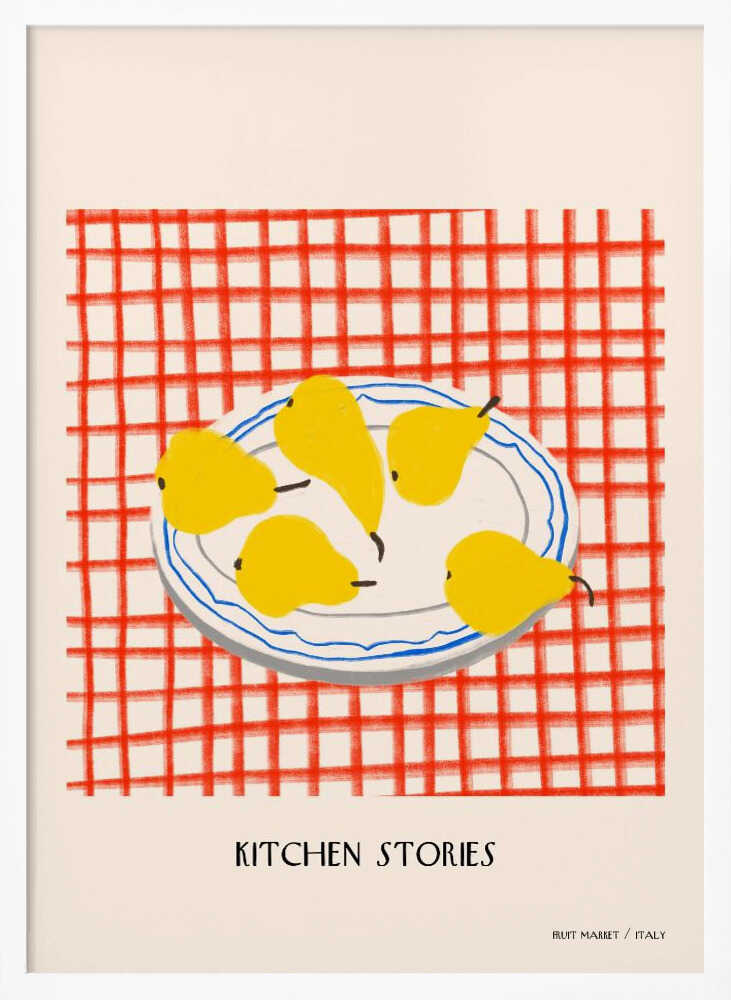 Juicypears Art Print UK — Food Vibrant Wall Art — Kitchen — Wall It All Prints