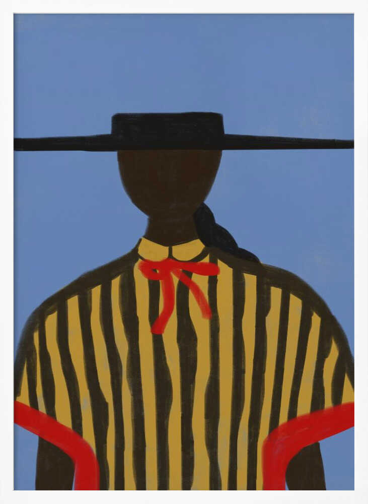 Bold Hat Woman and Stripes New Mexico Style