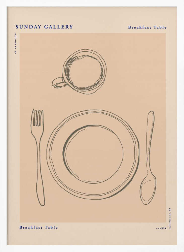 Sundaygalleryno29 Art Print UK — Abstract Minimal Wall Art — Kitchen — Wall It All Prints