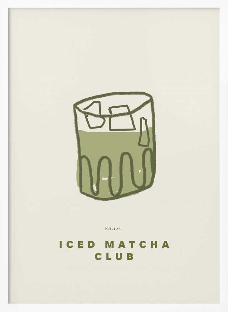 Chilled Green Elixir Art Print UK — Abstract Minimal Wall Art — Kitchen — Wall It All Prints