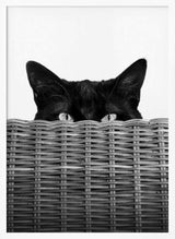 Peeking Cat Eyes Art Print UK — Abstract Dark Wall Art — Living Room — Wall It All Prints
