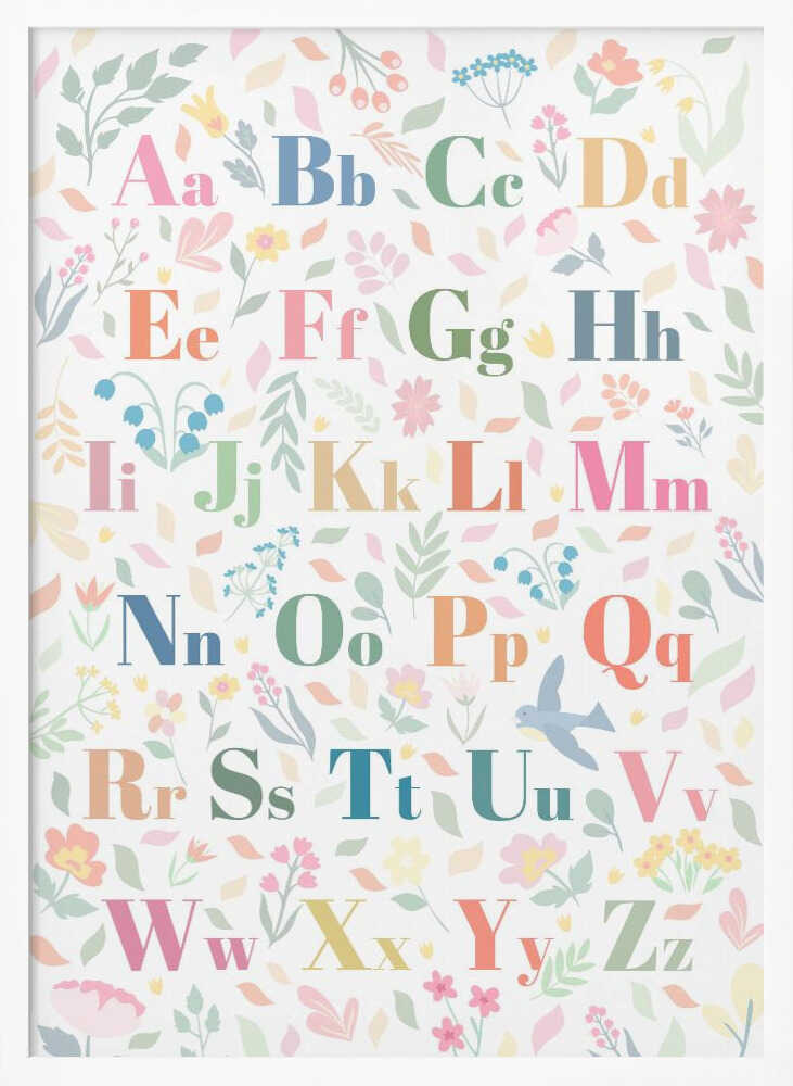 Pastel Floral Alphabet
