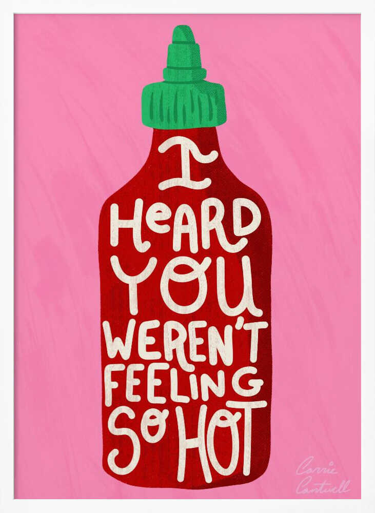 Feeling So Hot Art Print UK — Food Fresh Wall Art — Kitchen — Wall It All Prints