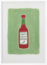 Hot Sauce Pepper Bottle