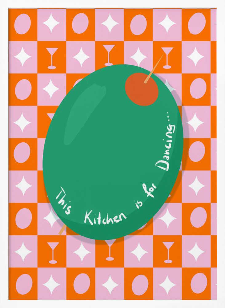 This Kitchen is for Dancing Art Print UK — Vintage Fresh Wall Art — Kitchen — Wall It All Prints