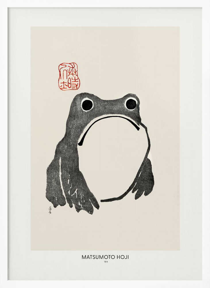 Frog 1814 By Matsumoto Hoji Art Print UK — Japanese Vibrant Wall Art — Living Room — Wall It All Prints