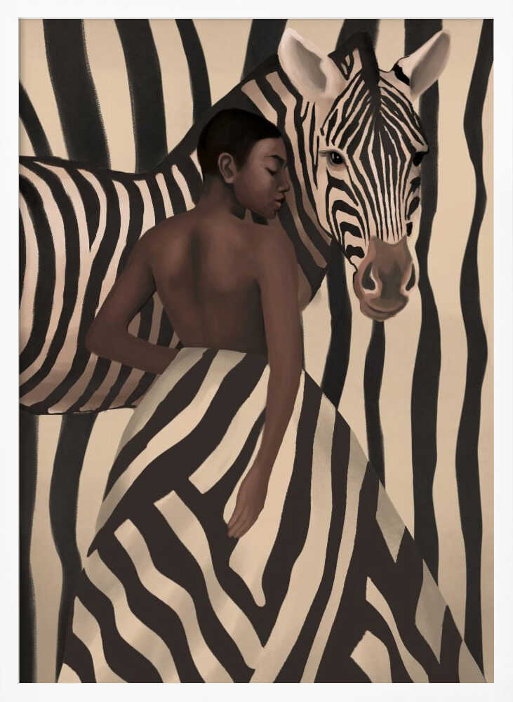 Elegant Zebra Woman