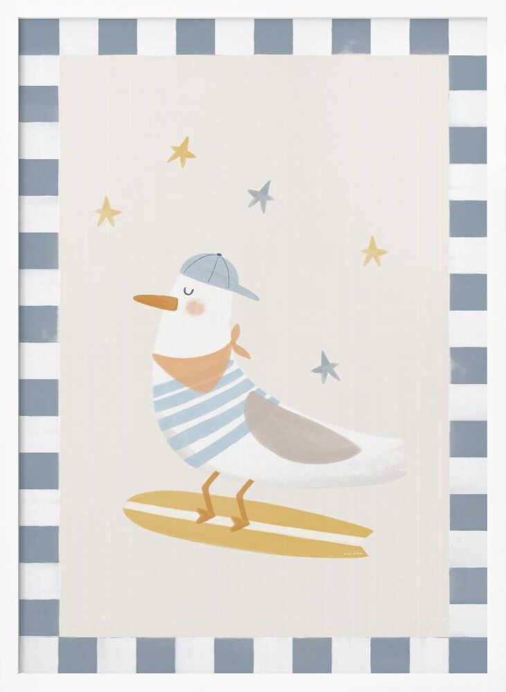Happy Surfing Seagull