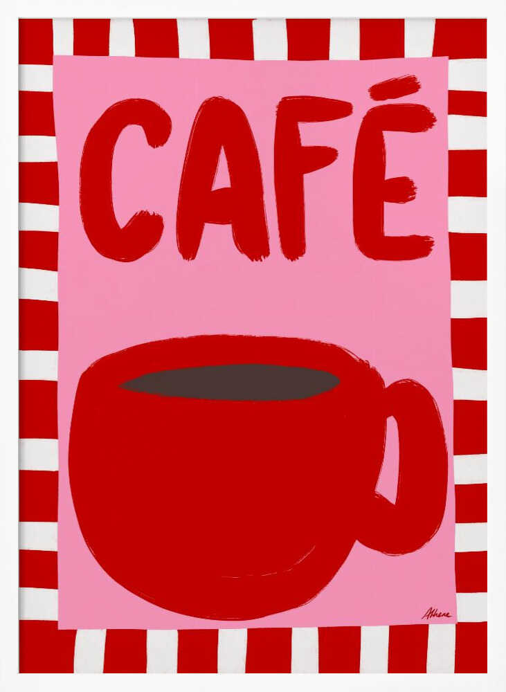 Café Art Print UK — Abstract Vibrant Wall Art — Kitchen — Wall It All Prints