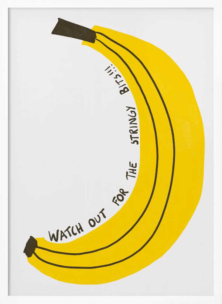 Stringy Bits!! Art Print UK — Food Vibrant Wall Art — Kitchen — Wall It All Prints