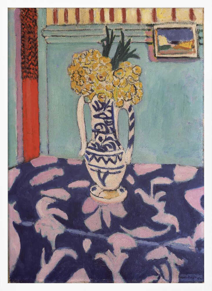 Henri Matisse's Les Coucous, Tapis Bleu Et Rose (1911) Henri Matisse