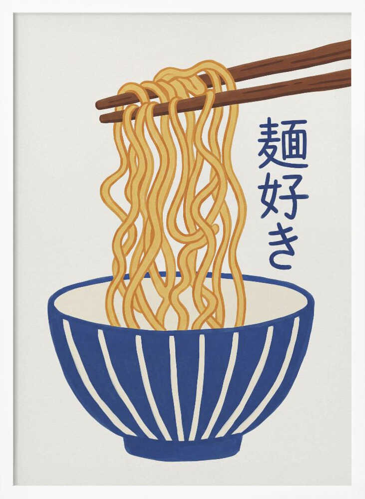 Delicious Ramen Bowl Art Print UK — Japanese Vibrant Wall Art — Kitchen — Wall It All Prints