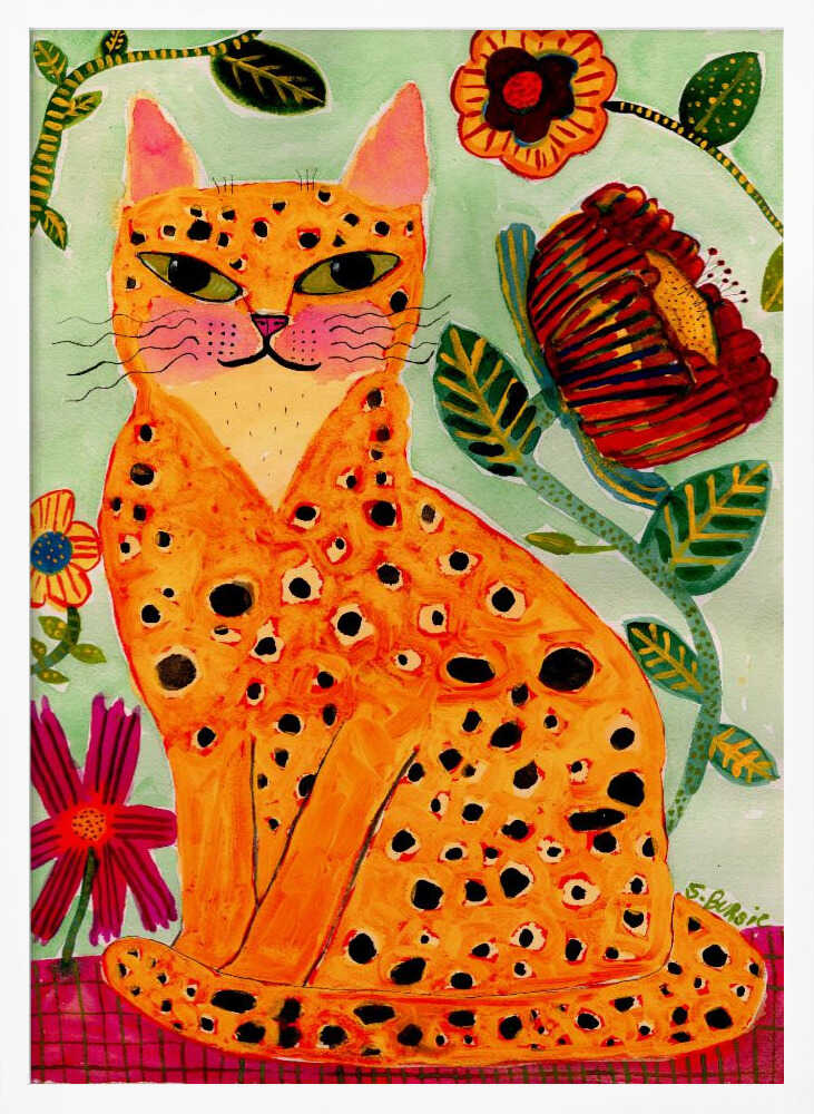 Whimsical Spotted Cat