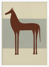 Minimalist Brown Horse