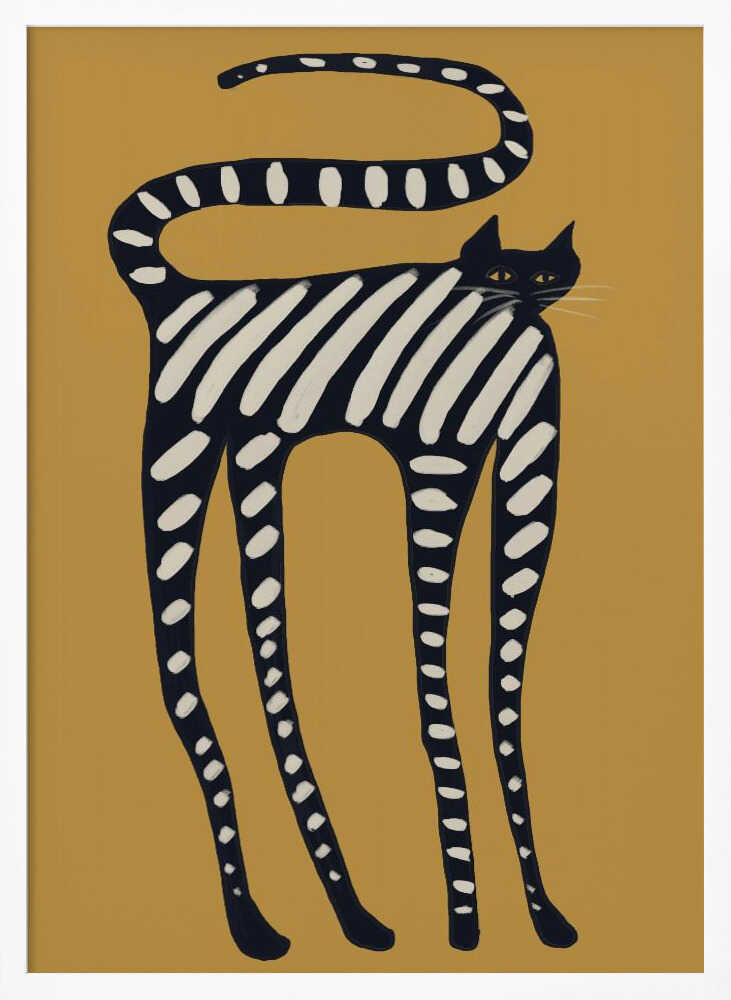 Elegant Striped Cat