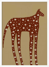 Spotted Earthy Creature Art Print UK — Abstract Minimal Wall Art — Office — Wall It All Prints