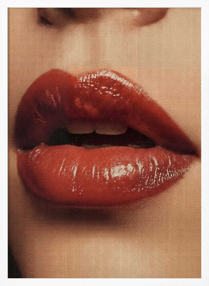 Glossy Red Lips