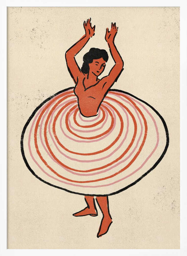 Vibrant Cancan Dancer