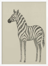 Serene Striped Zebra Art Print UK — Abstract Calm Wall Art — Bedroom — Wall It All Prints