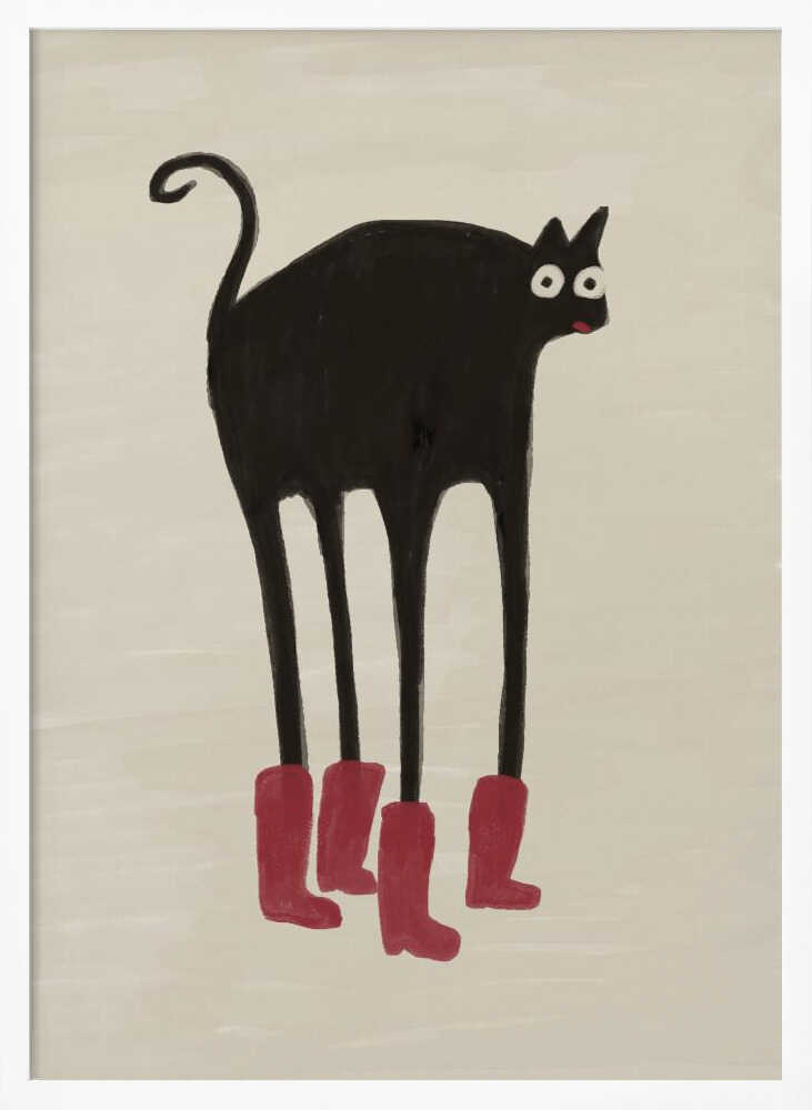 Funny Black Cat Boots