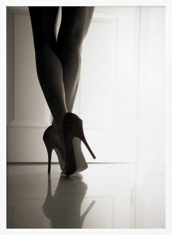 Elegant High Heels Art Print UK — Dark Moody Dark Wall Art — Office — Wall It All Prints
