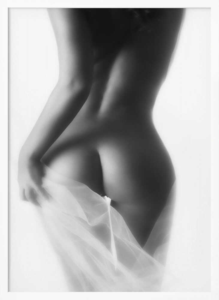 Ethereal Form and Fabric Art Print UK — Dark Moody Calm Wall Art — Living Room — Wall It All Prints