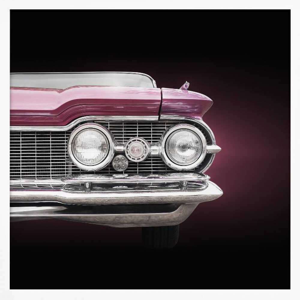 Classic Purple Car Front Art Print UK — Vintage Vibrant Wall Art — Living Room — Wall It All Prints