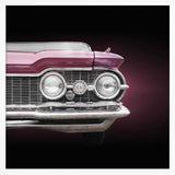 Classic Purple Car Front Art Print UK — Vintage Vibrant Wall Art — Living Room — Wall It All Prints