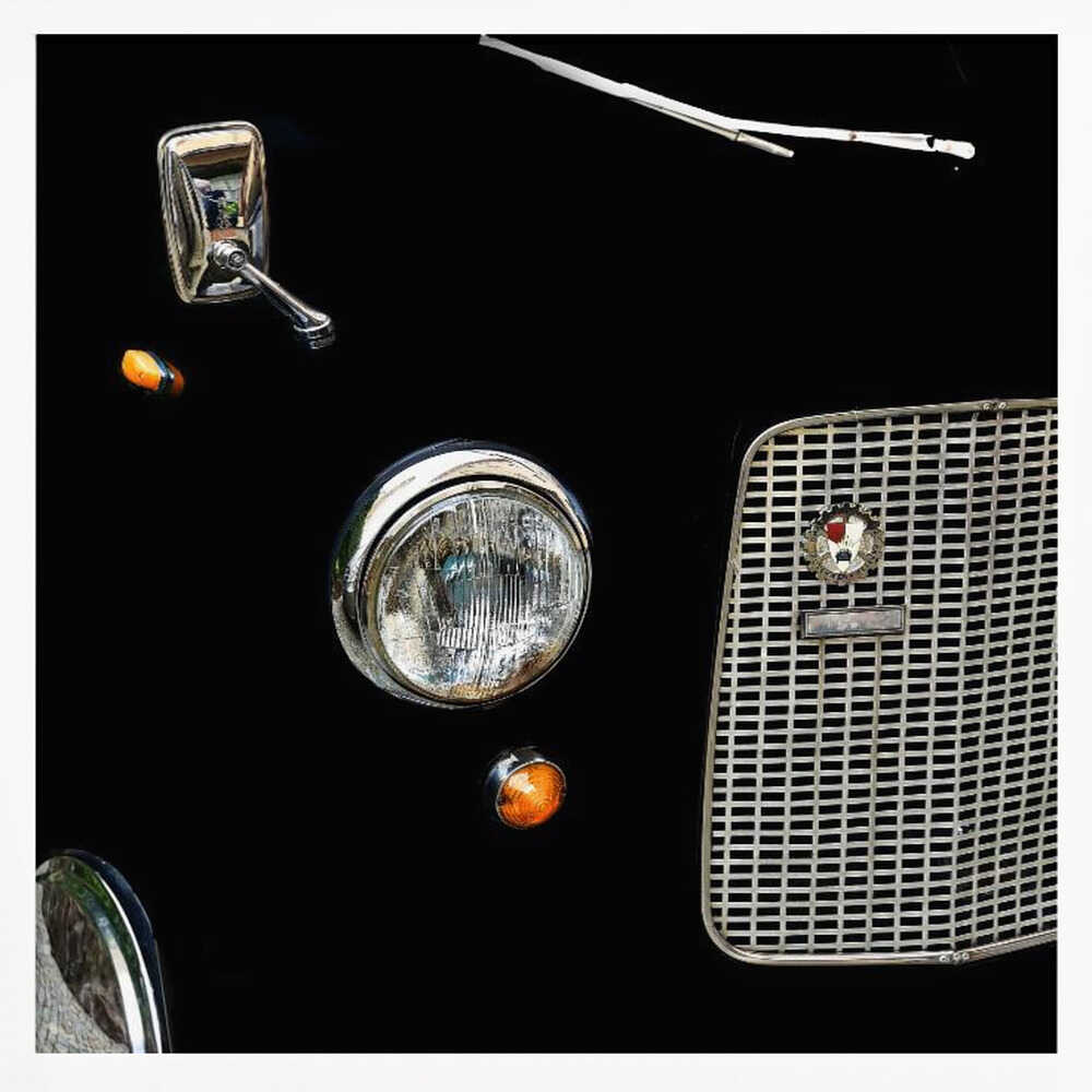 Classic Car Details Art Print UK — Vintage Vibrant Wall Art — Living Room — Wall It All Prints