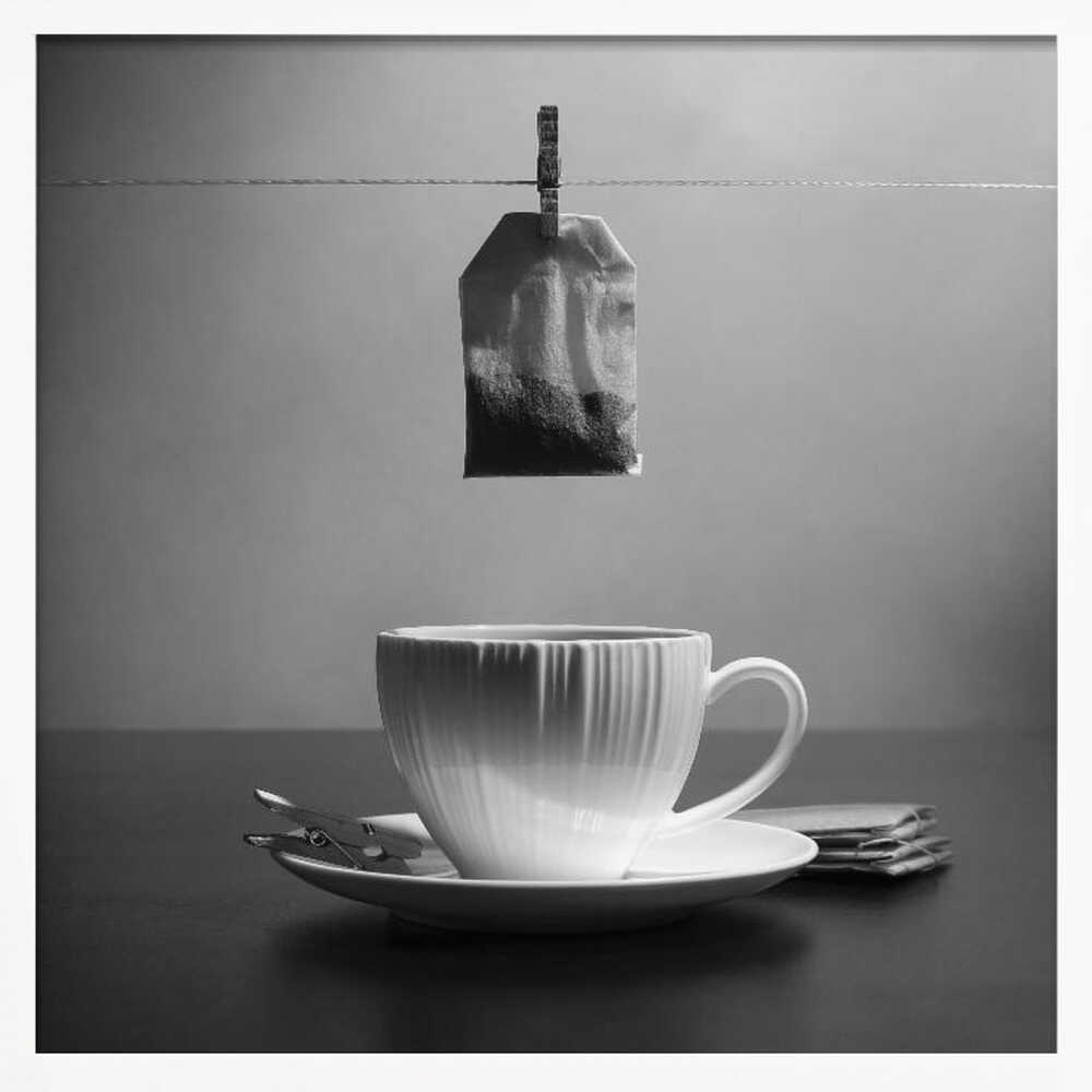 Hanging Tea Ritual Art Print UK — Abstract Calm Wall Art — Bedroom — Wall It All Prints