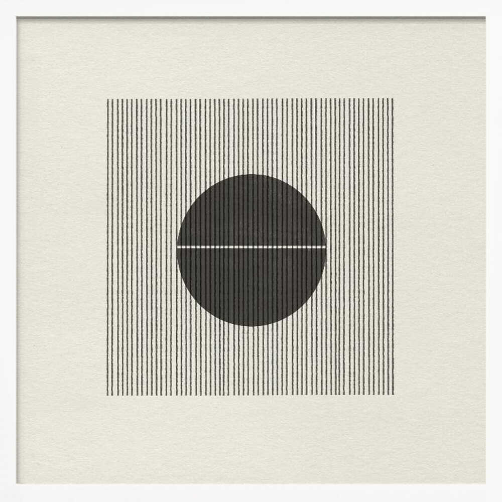 Line and Circle Harmony Art Print UK — Abstract Dark Wall Art — Office — Wall It All Prints