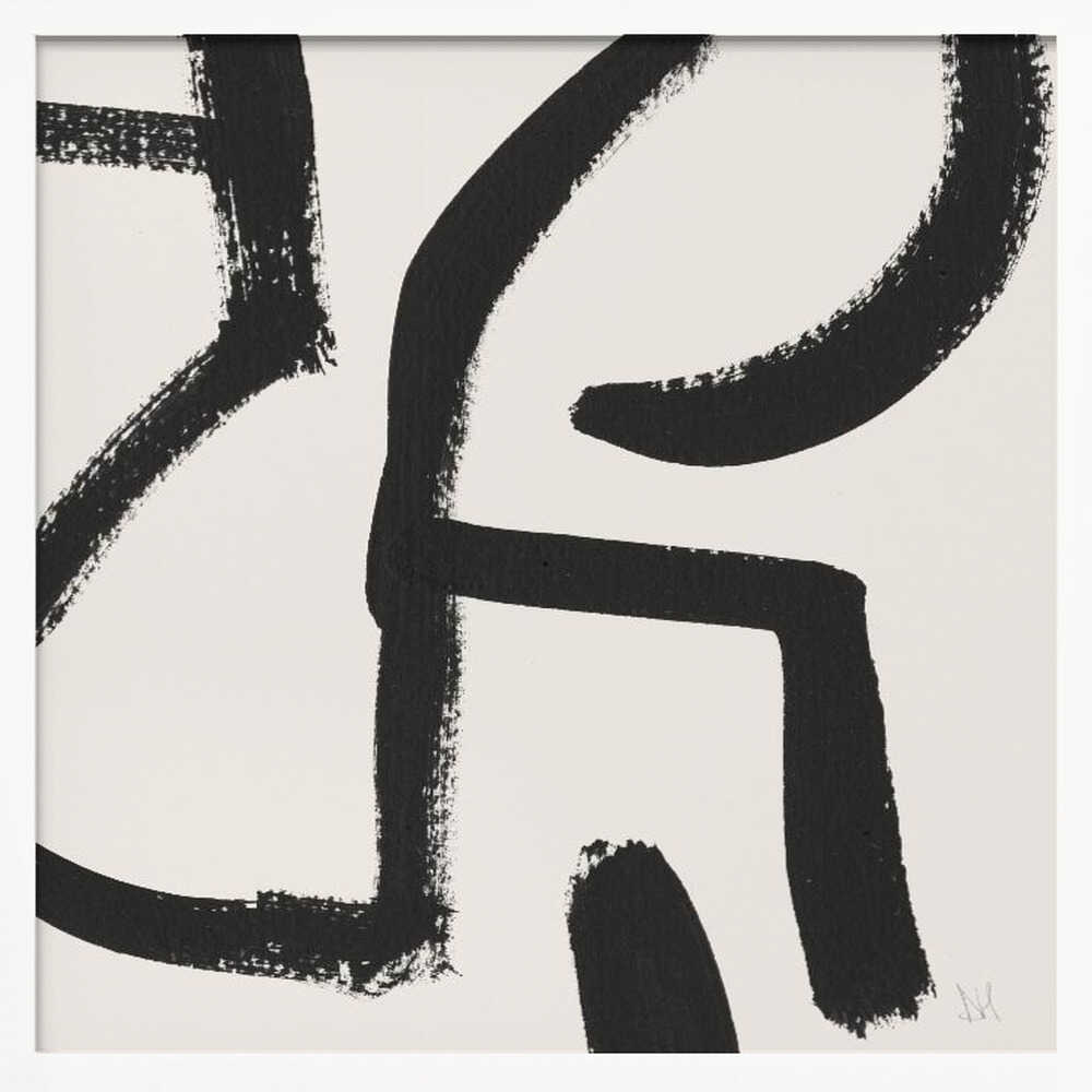 Curvy Lines No2 Art Print UK — Abstract Vibrant Wall Art — Office — Wall It All Prints