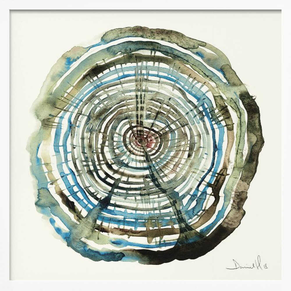 Water Oak Art Print UK — Abstract Vibrant Wall Art — Living Room — Wall It All Prints
