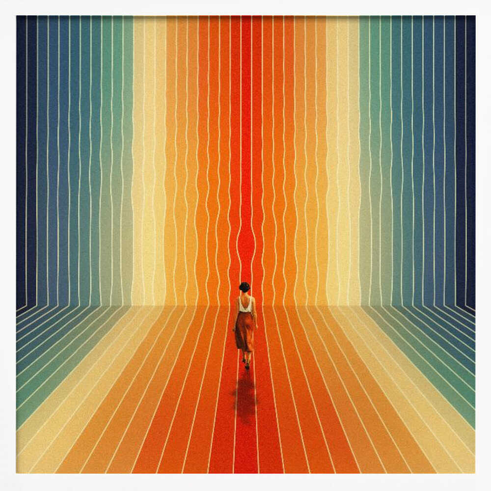 Here I Come Art Print UK — Abstract Vibrant Wall Art — Living Room — Wall It All Prints