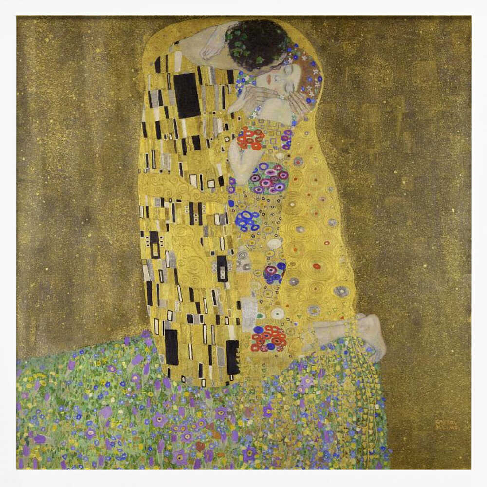 The Kiss (1907–1908) Art Print UK — Vintage Vibrant Wall Art — Living Room — Wall It All Prints
