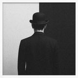 Bowler Hat Gentleman Art Print UK — Dark Moody Dark Wall Art — Office — Wall It All Prints