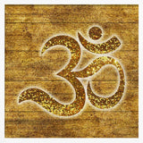Golden Glitter Om Symbol Martina