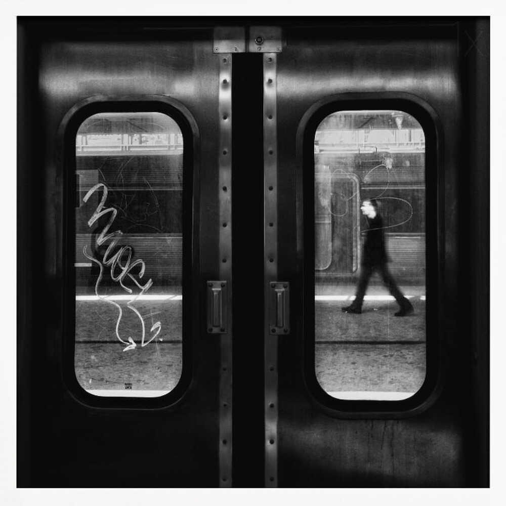 Urban Subway Motion Art Print UK — Dark Moody Dark Wall Art — Living Room — Wall It All Prints